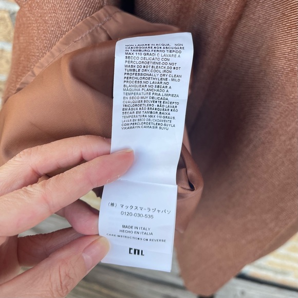 Max Mara Belted Brushed Wool Twill Midi Dress， size 2 - Picture 12 of 16